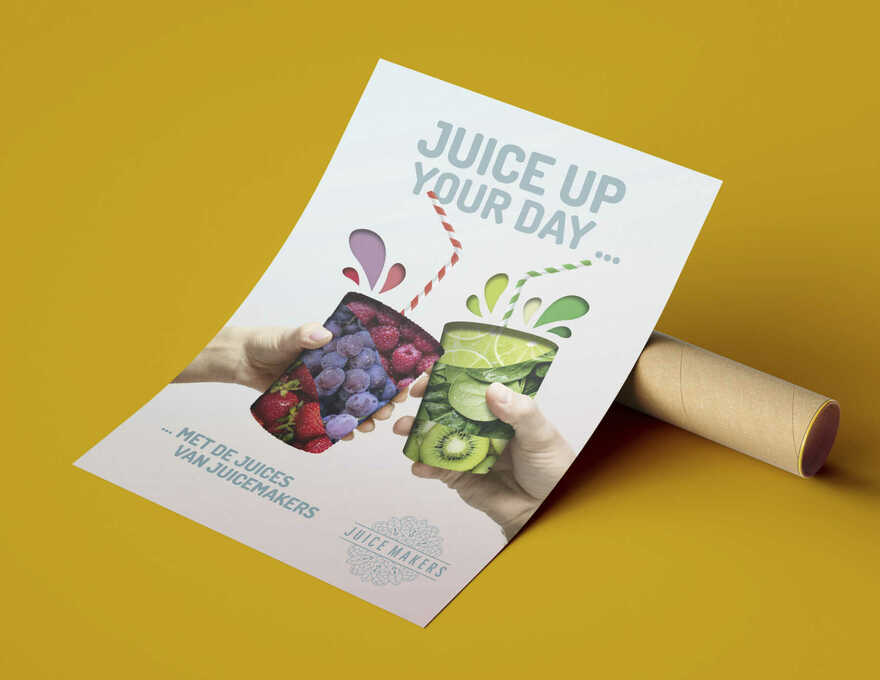 De samenwerking tussen choco en JuiceMakers? Da’s een fris en smakelijk sapje!